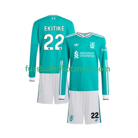 Fußballtrikots Liverpool Hugo Ekitike 22 Kinder 2025-2026 Langarm 3rd trikot kaufen